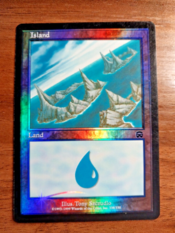 1x Island basic land (#338) FOIL - LP/MP - Mercadian Masques - mtg - Image 1