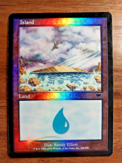 1x Island basic land (#338) FOIL - LP/MP - Onslaught - SPARROW MAGIC mtg - Image 1
