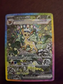 Pokemon Leafeon ex 144/131 Sv: Prismatic Evolutions Full Art Holo 270HP - Image 1