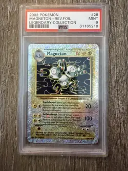 Pokemon Magneton Legendary Collection Reverse Holo Rare PSA 9 2002 28/110 - Image 1