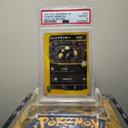 Pokemon Karen's Umbreon VS 1st Edition Japanese #091 PSA 10 Gem Mint - Image 1