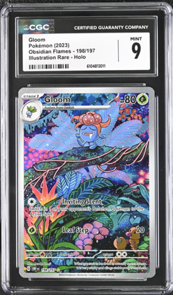 2023 Pokemon Gloom #198/197 Illustration Rare CGC 9 - Image 1