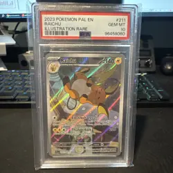 Pokemon 2023 Raichu 211/193 Full Art IR Paldea Evolved GEM MINT PSA 10 - Image 1