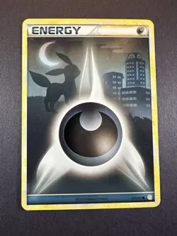 2010 Pokemon, Heartgold & Soulsilver, #121/123 Darkness Energy, Common LP - Image 1