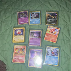 Pokemon TCG Card Lot 9x Charizard, Mewtwo, Gengar, Dragonite, etc(slightly used) - Image 1