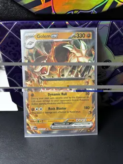Golem EX 76/165 Holo Ultra Rare Scarlet And Violet Pokemon 151 Card - Image 1