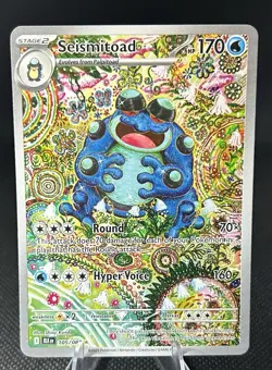 Pokemon TCG Seismitoad Illustration Rare Black Bolt 105/086 English Edition - Image 1