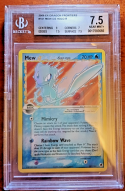 Pokemon BGS 7.5 Mew Gold Star Delta Species EX Dragon Frontiers 101/101 - Image 1