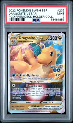 PSA 9 Dragonite VSTAR SWSH236 Pokemon Sword and Shield Promo - Image 1