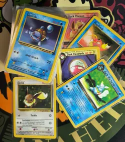🌵Mini Collection Bulk Lot of 50 Pokemon Card Vintage Team Rocket ONLY💦 - Image 1