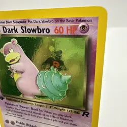 2000 Pokemon Team Rocket First Edition Dark Slowbro Holo #12/82 LP-NM! - Image 3