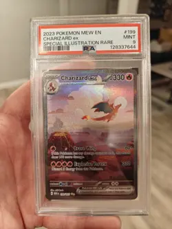 2023 Pokemon Scarlet and Violet 199/165 151 Charizard Ex PSA 9 - Image 1