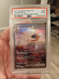 2023 Pokemon Scarlet and Violet 199/165 151 Charizard Ex PSA 9 - Image 2