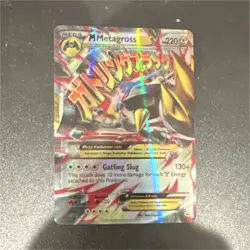Pokemon M Metagross EX Mega Evolution Full Art Promo Holo XY35 220HP - Image 1