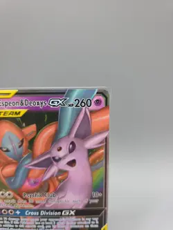 Espeon and Deoxys GX 72/236 Pokemon TCG Unified Minds Tag Team NM - Image 3