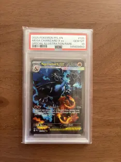 Pokemon Mega Charizard X ex Special Illustration Rare Holo PSA 10 125/094 - Image 1