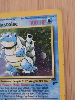 Blastoise Holo Rare 2/130 Pokemon Base Set 2 Vintage WOTC 1999 MP - Image 3