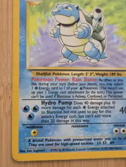 Blastoise Holo Rare 2/130 Pokemon Base Set 2 Vintage WOTC 1999 MP - Image 4