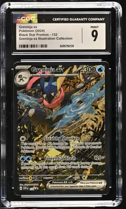 Greninja EX 132 Illustration Collection Pokemon CGC 9 Mint *139 - Image 1