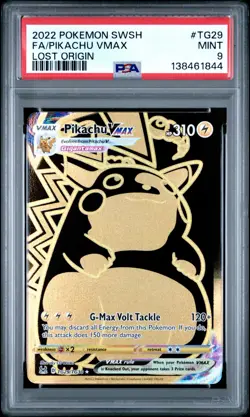 PSA 9 Pikachu VMAX TG29/TG30 Pokemon Lost Origin Trainer Gallery - Image 1