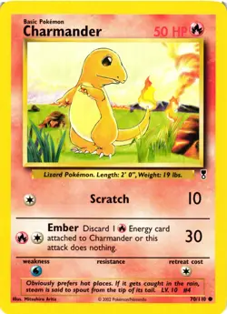 Pokemon TCG Charmander 70/110 Legendary Collection Common VLP - Image 1
