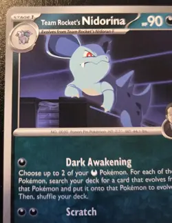 Team Rocket's Nidorina 115/182 Common Scarlet & Violet: Destined Rivals Pokemon - Image 2