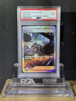 2023 POKEMON PAL EN-PALDEA EVOLVED #267 GIACOMO S.I.R PSA 9 MINT - Image 1