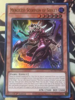 Yugioh: Merciless Scorpion of Serket - MZTM-EN002 Ultra Rare 1st Edition NM - Image 1