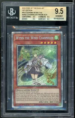Wynn The Wind Channeler ROTD-EN086 1st Edition Starlight Rare Yugioh BGS 9.5 - Image 1