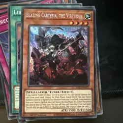 Yugioh Blazing Cartesia, The Virtuous MP23-EN162 Prismatic Secret Rare 1st Ed - Image 1