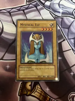 Yugioh Mystical Elf LOB-062 Unlimited Super Rare VLP (STL) (1) - Image 1