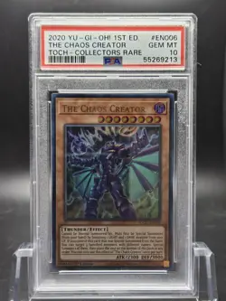 YUGIOH 1st Ed. Toon Chaos EN006 The Chaos Creator Collectors Rare PSA 10 - Image 1