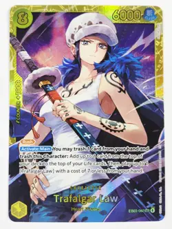 Trafalgar Law EB03-062 Secret Rare Extra Booster Heroines Edition One Piece ALT - Image 1