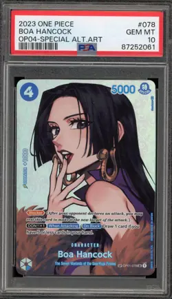 One Piece CCG Boa Hancock Special Alternate Art OP01-078 PSA 10 Gem Mint - Image 1