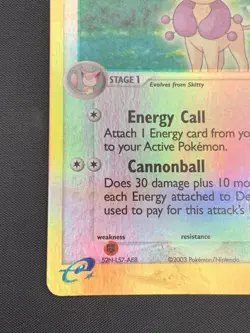 Pokemon Card: Delcatty REVERSE HOLO 29/109 EX Ruby & Sapphire - Image 4