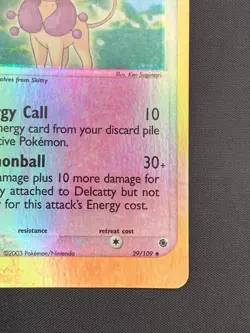 Pokemon Card: Delcatty REVERSE HOLO 29/109 EX Ruby & Sapphire - Image 5