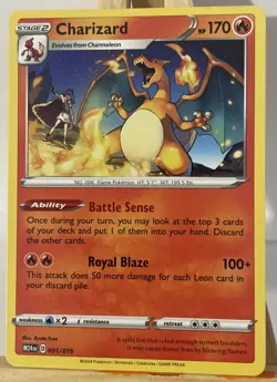 Charizard -2025 McDonalds Happy Meal Pokemon Dragon Discovery Card 001/015 - Image 1