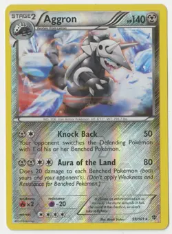 Pokemon - Aggron (Black & White: Plasma Blast reverse holo rare card - 59/101) - Image 1