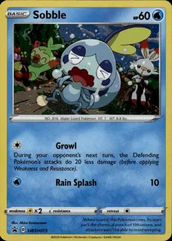 Sobble Promo SWSH: Sword & Shield Promo Cards SWSH073 Water Holo Pokemon Card - Image 1