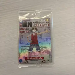One Piece Monkey.D.Luffy College Basketball Promo Card St. John’s Sealed - Image 1