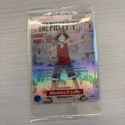 One Piece Monkey.D.Luffy College Basketball Promo Card St. John’s Sealed - Image 3