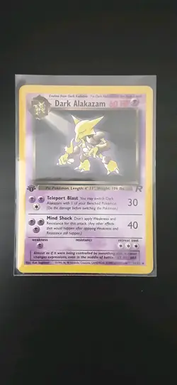 Pokemon Dark Alakazam TCG Card 18/82 Non-Holo 1st Edition - Image 3