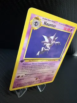 Pokemon Haunter 1st Edition Base Set 21/62 WOTC Vintage Card LP - Image 3