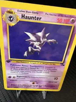 Pokemon Haunter 1st Edition Base Set 21/62 WOTC Vintage Card LP - Image 4