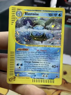 #2 Blastoise 4/165 Expedition 2002 Rare Holo e-Series Pokemon Card TCG - Image 3