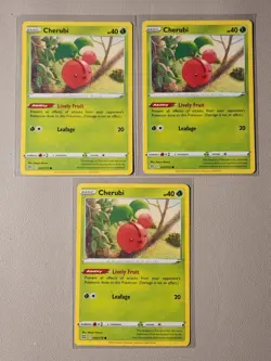 3x Cherubi 012/172 Pokemon card Brilliant Stars common NM - Image 1