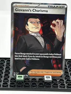 Pokemon Giovanni's Charisma Ultra Rare Card 197/165 Scarlet & Violet 151 - Image 1