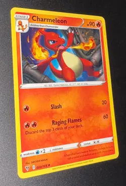 BO Get 1 Mystery Card FREE Charmeleon 024/185 Swsh04: Vivid Voltage Regular NM - Image 1