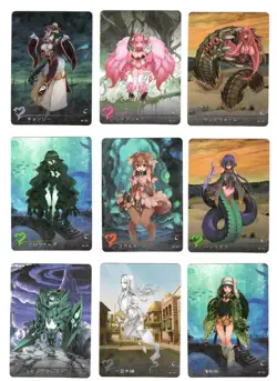 Monster Girl Encyclopedia Common Card Complete Set Doujin Holo Waifu Card Horror - Image 3