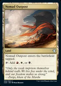 Nomad Outpost - Light Play MTG Commander 2020 Ikoria - Image 1